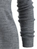Pullover Sweater with Striped Scarf