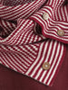 Pullover Sweater with Striped Scarf