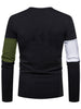 Color Spliced Crew Neck T-shirt