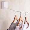 Free Punching Wall Hanging Retractable Clothesline Balcony Invisible Drying Rack