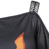 Halloween Ghost Face Print Long Sleeve T-shirt