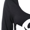 Halloween Asymmetric Lace Up Graphic Pullover Hoodie