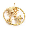 Coconut Tree Pattern Hollow Out Earrings