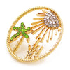 Coconut Tree Pattern Hollow Out Earrings