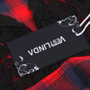 Round Collar Cap Sleeve Spliced Lace Plaid Belted A-line Women   Dress