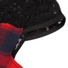 Round Collar Cap Sleeve Spliced Lace Plaid Belted A-line Women   Dress
