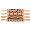 43cm Embossing Rolling Pin Baking Cookies Biscuit Engraved Roller