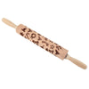 43cm Embossing Rolling Pin Baking Cookies Biscuit Engraved Roller