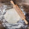 43cm Embossing Rolling Pin Baking Cookies Biscuit Engraved Roller