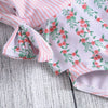 Women Sexy Bow Backless Print Swimsuit