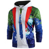 Christmas Tie Costume Snowman Ball Print Hoodie