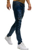 Zipper Destroy Wash Ripped Jeans