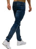 Zipper Destroy Wash Ripped Jeans
