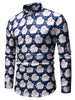 Santa Claus Pattern Long Sleeve Shirt