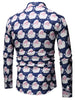 Santa Claus Pattern Long Sleeve Shirt