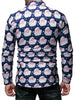 Santa Claus Pattern Long Sleeve Shirt