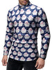 Santa Claus Pattern Long Sleeve Shirt
