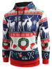 Printed Christmas Pattern Pullover Hoodie