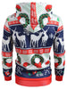 Printed Christmas Pattern Pullover Hoodie