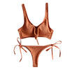 Ribbed Knot Bikini Set