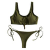 Ribbed Knot Bikini Set