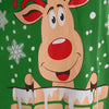Christmas Elk Print Mini Tee Dress