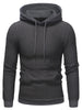 Kangaroo Contrast Pocket Pullover Textured Hoodie