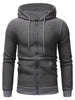 Pouch Contrast Pocket Pullover Textured Zipper Jacket