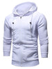 Drawstring Slimming Zip Fly Hoodie