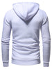 Drawstring Slimming Zip Fly Hoodie