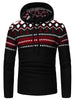 Hooded Jacquard Pattern Pullover Sweater