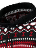 Hooded Jacquard Pattern Pullover Sweater