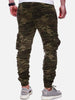 Casual Camouflage Printed Drawstring Jogger Pants