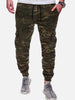 Casual Camouflage Printed Drawstring Jogger Pants