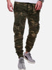 Casual Camouflage Printed Drawstring Jogger Pants