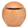 XBH - 035B Round Cover Wood Grain Humidifier Night Light Moisturizer Sprayer