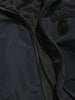 Faux Fur Applique Hoodie PU Parka Coat