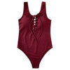 Lace Up Women Swimsuit