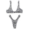 Women Flower Printed Sexy Bikini Set Swimsuit Swimwear