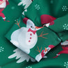 Santa Claus Faux Coallar Snowmen Printed Christmas Hoodie
