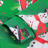 Snowmen Candy Printed Faux Collar Christmas Hoodie