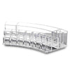 Transparence Multiple Square Lattice Desktop Makeup Case Storage Box