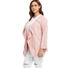 Open Front Plus Size Long Sleeves Jacket