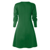 Deer Pattern Christmas Swing Dress