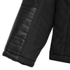Zipper Faux Fur Hoodie Patchwork Parka Coat