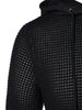 Openwork Long Sleeve Hoodie