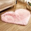 Love Heart Shape Artificial Wool Area Carpet for Home Decoration