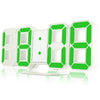 Famirosa TS - S60 - W 3D LED Digital Alarm Clock 24 / 12 Hours Display for Home Kitchen Office