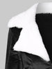 Christmas Faux Fur Insert Velvet Dress