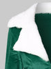 Christmas Faux Fur Insert Velvet Dress